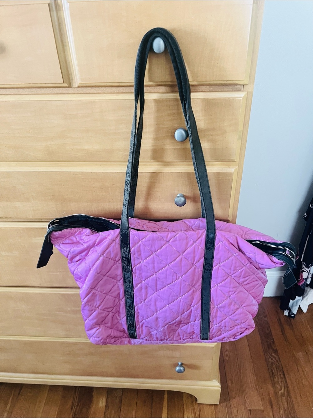 Prada Tessuto Nylon Tote / Shoulder Bag - Pink - Picture 11 of 11